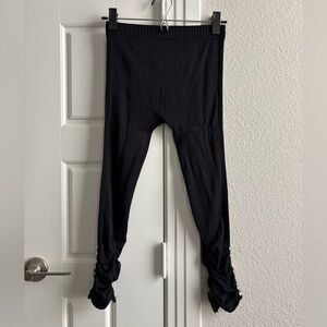 F&F cropped leggings with jeweled side detail, black (size S/M)